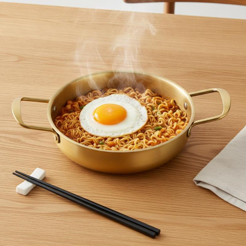 Home Cooking Restaurant - Edelstahl-Topf mit Doppelgriffen, Lebensmittelecht, Perfekt zum