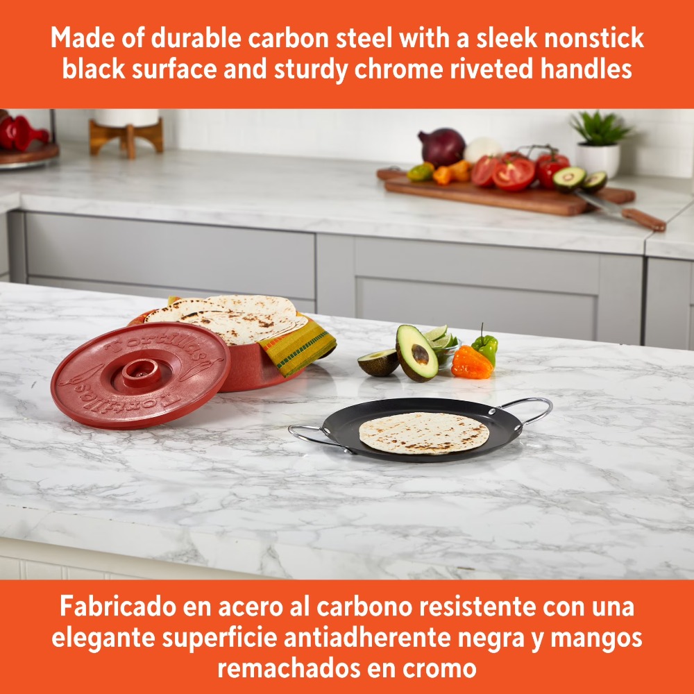 Runde Antihaft-Bratpfanne aus  – Comal Griddle Round Bewertung und Preis